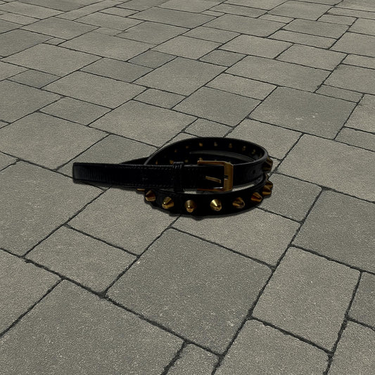 FW13 Saint Laurent Paris Gold Stud Belt