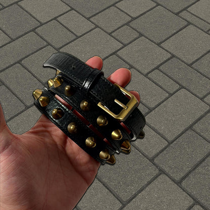 FW13 Saint Laurent Paris Gold Stud Belt