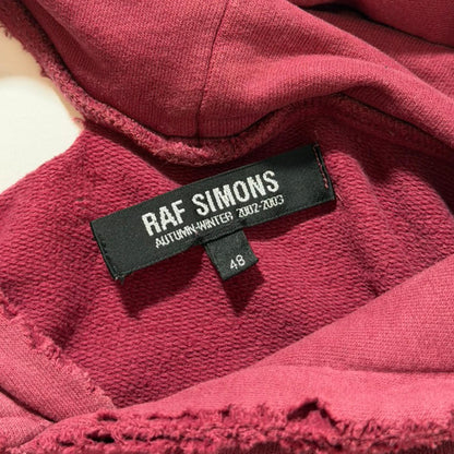 AW02 Raf Simons Red Virginia Creeper Roots Hoodie