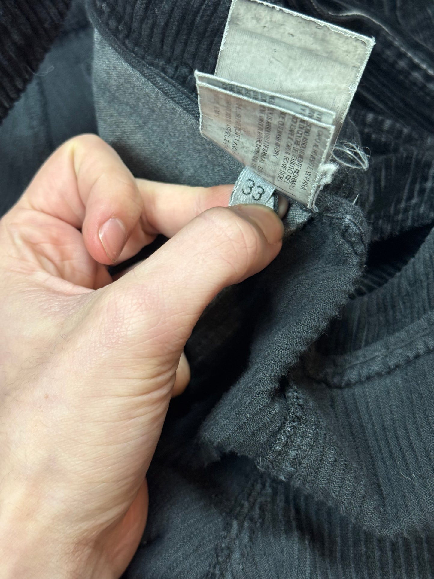 Rick Owens Olmar & Mirta Half Layer Corduroy Aircuts