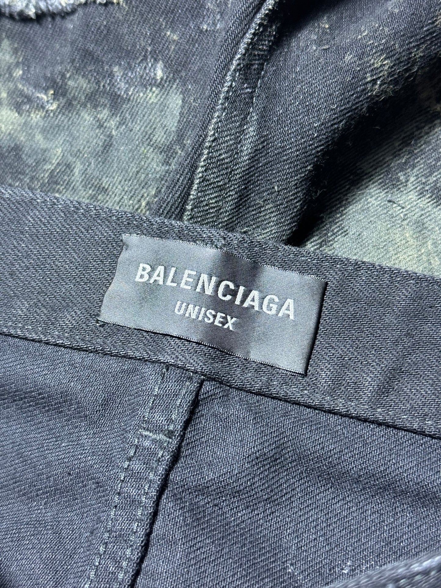 Balenciaga Super Destroyed Muddy Denim
