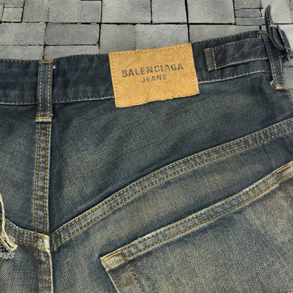 FW22 Balenciaga Mudwash Skater Denim