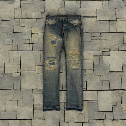 SS10 Undercover Silver Yarn 68 Denim