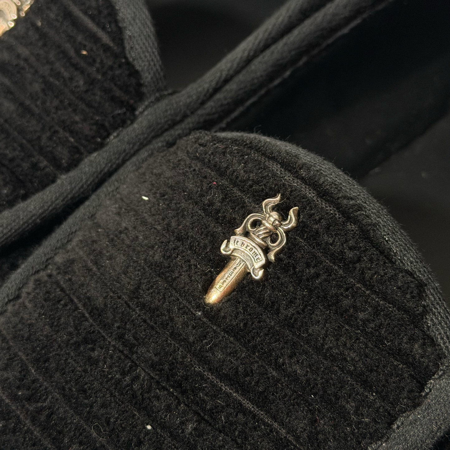 Chrome Hearts Dagger Corduroy Loafers