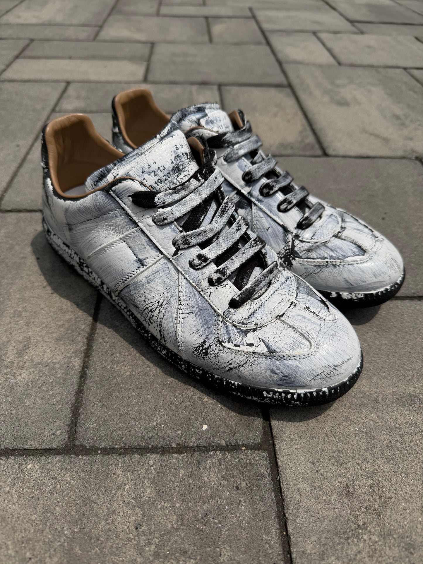 Maison Margiela White Painted Gat Sneaker