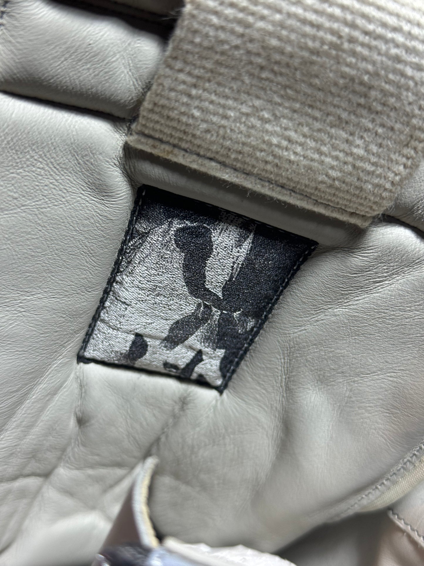 Rick Owens Pearl Grey Reflective Geobaskets