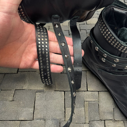 SS14 Saint Laurent Hi Top Studded Sneakers