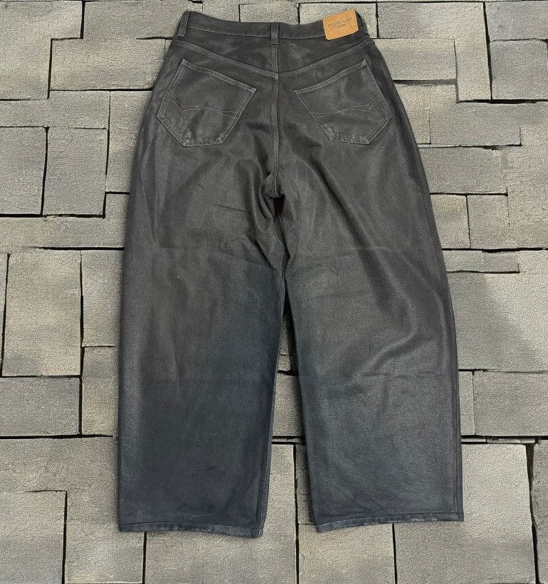 FW22 Balenciaga Waxed Baggy Jeans