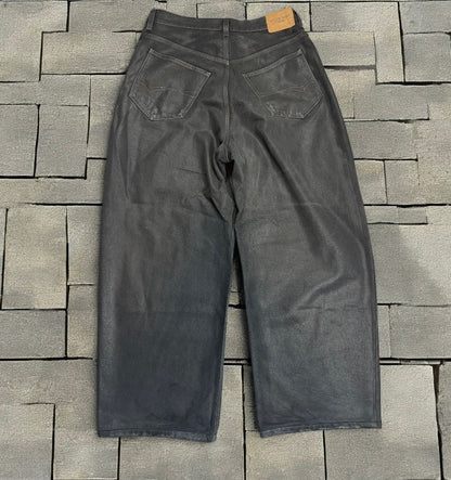 FW22 Balenciaga Waxed Baggy Jeans