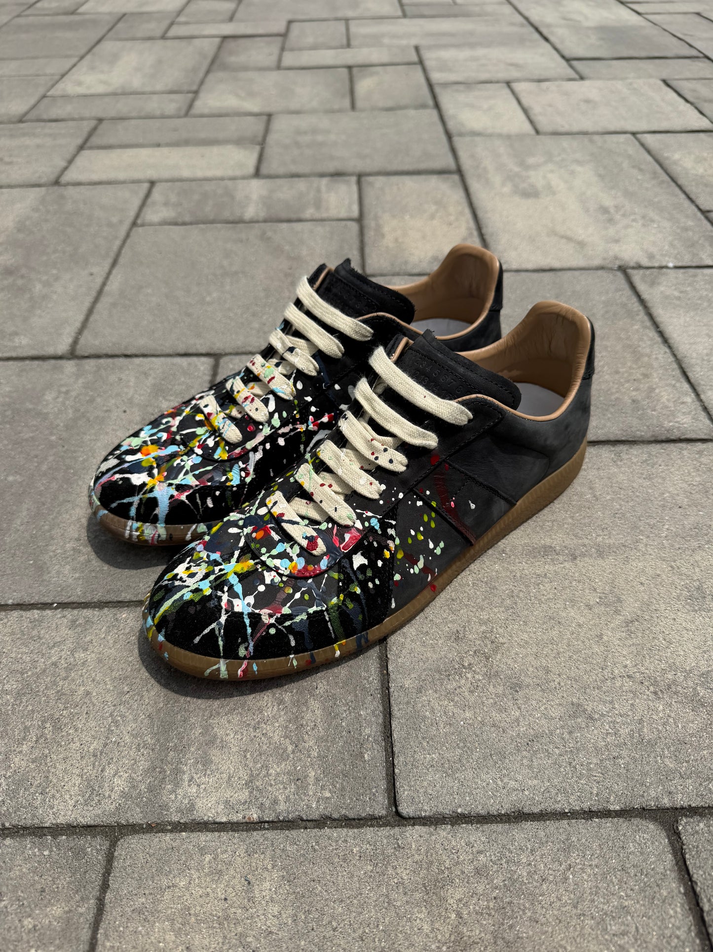 Maison Margiela Paint Splatter Gat Sneaker