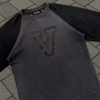 AW02 Raf Simons Black Virginia Creeper Raglan Shirt