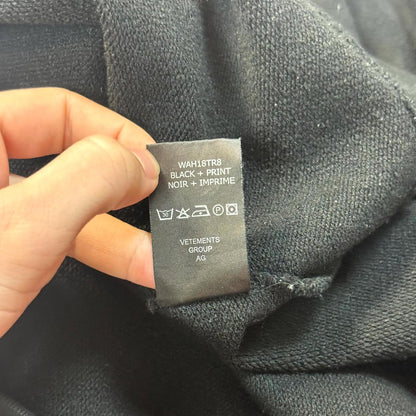 AW18 Vetements Misplaced Skull Hoodie