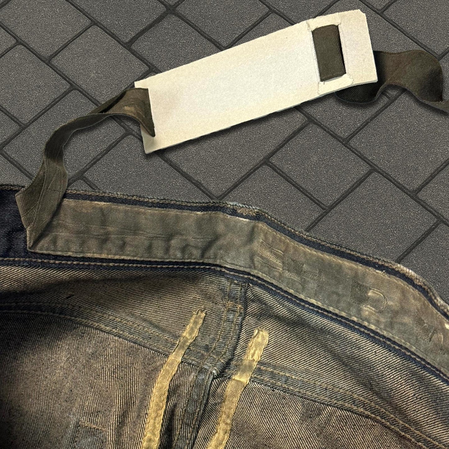 FW07 Rick Owens Dark Dust Berlin Cut Denim
