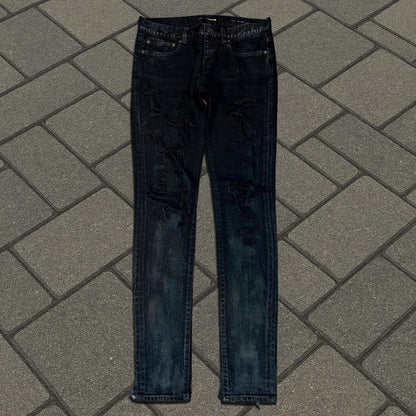 FW13 Saint Laurent Paris Oil Crash D01 Denim