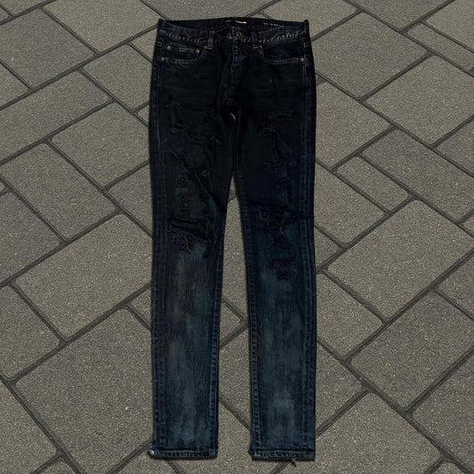 FW13 Saint Laurent Paris Oil Crash D01 Denim