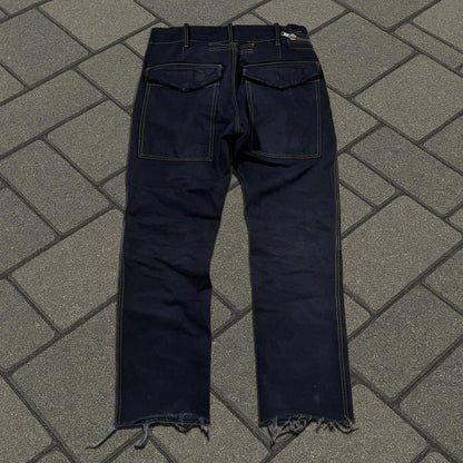 SS07 Rick Owens Counterstitch Double Layered Aircut Denim