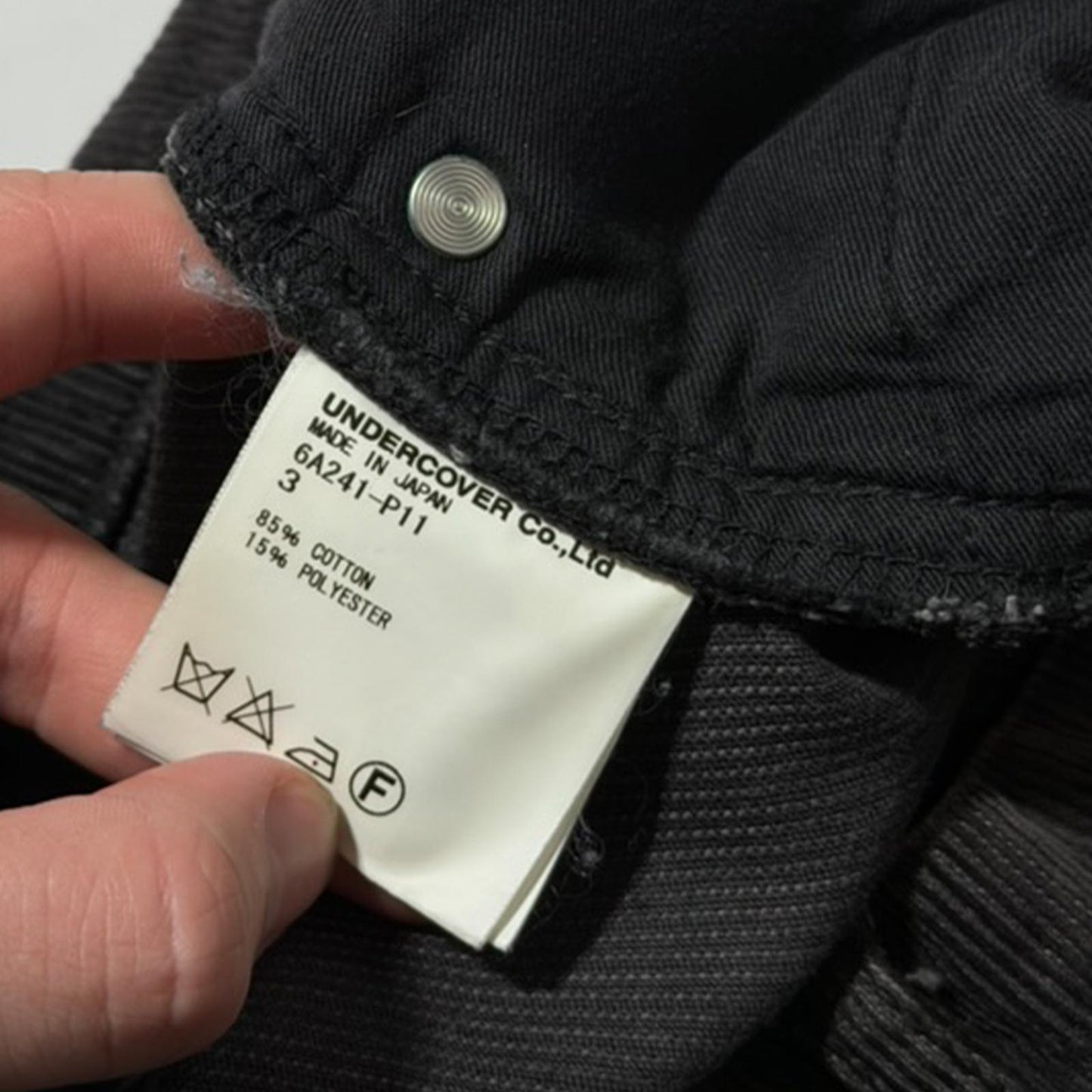 AW06 Undercover BBV Black Corduroy Bug Pants
