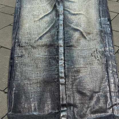 AW03 Dior Homme Black Waxed Luster Denim