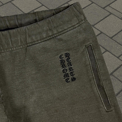 Chrome Hearts Brown Vertical Logo Sweatpants
