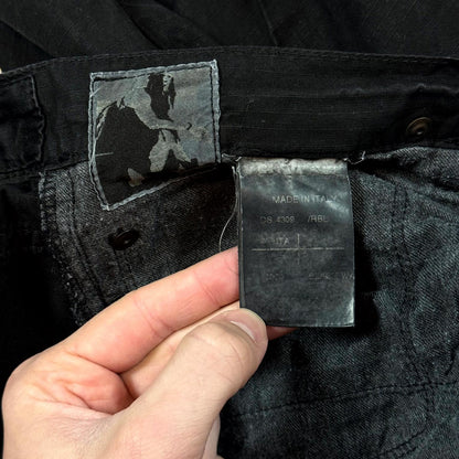 SS09 Rick Owens ‘Black Wax’ Banana Cut Pants