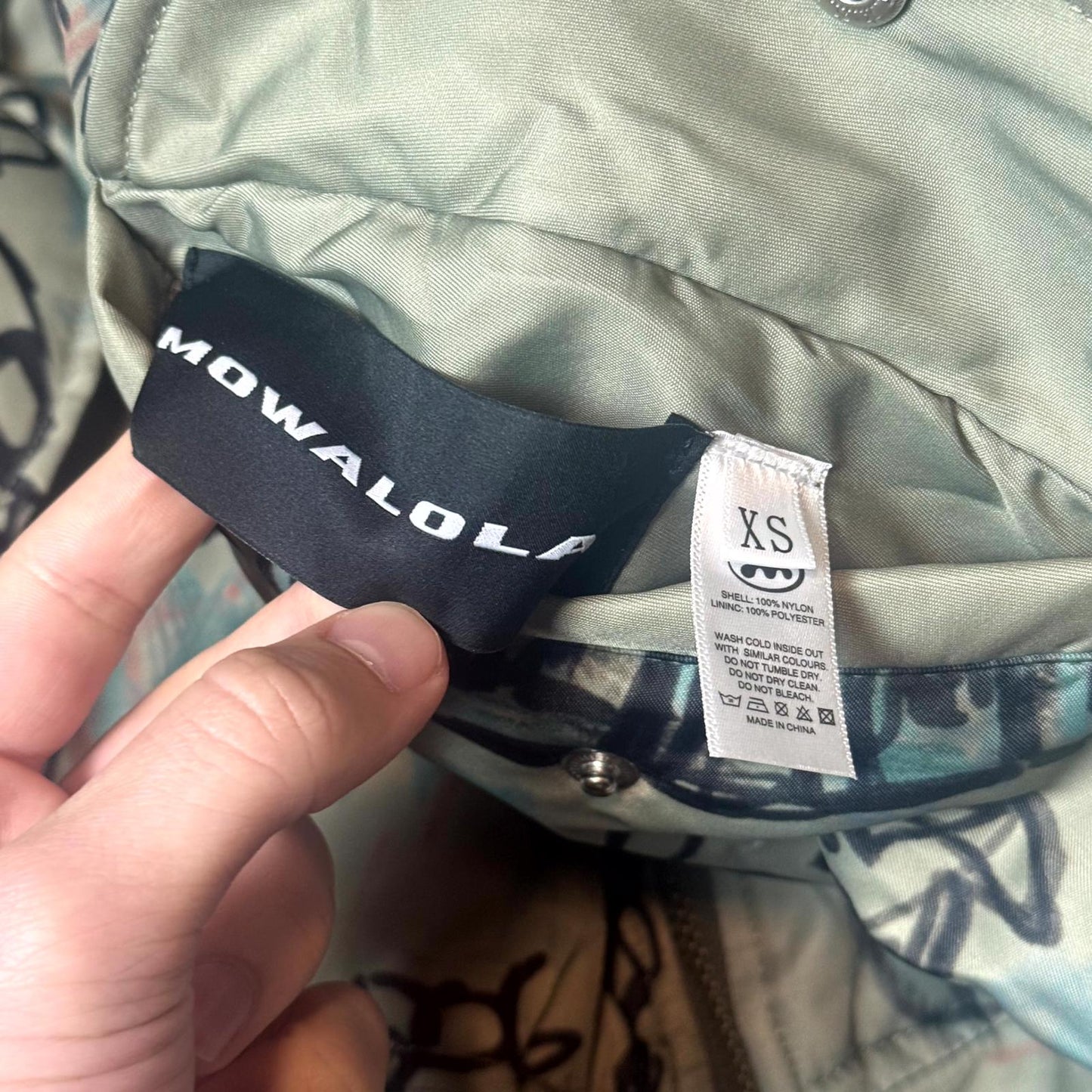 Mowalola Graffiti Hooded Bomber Jacket