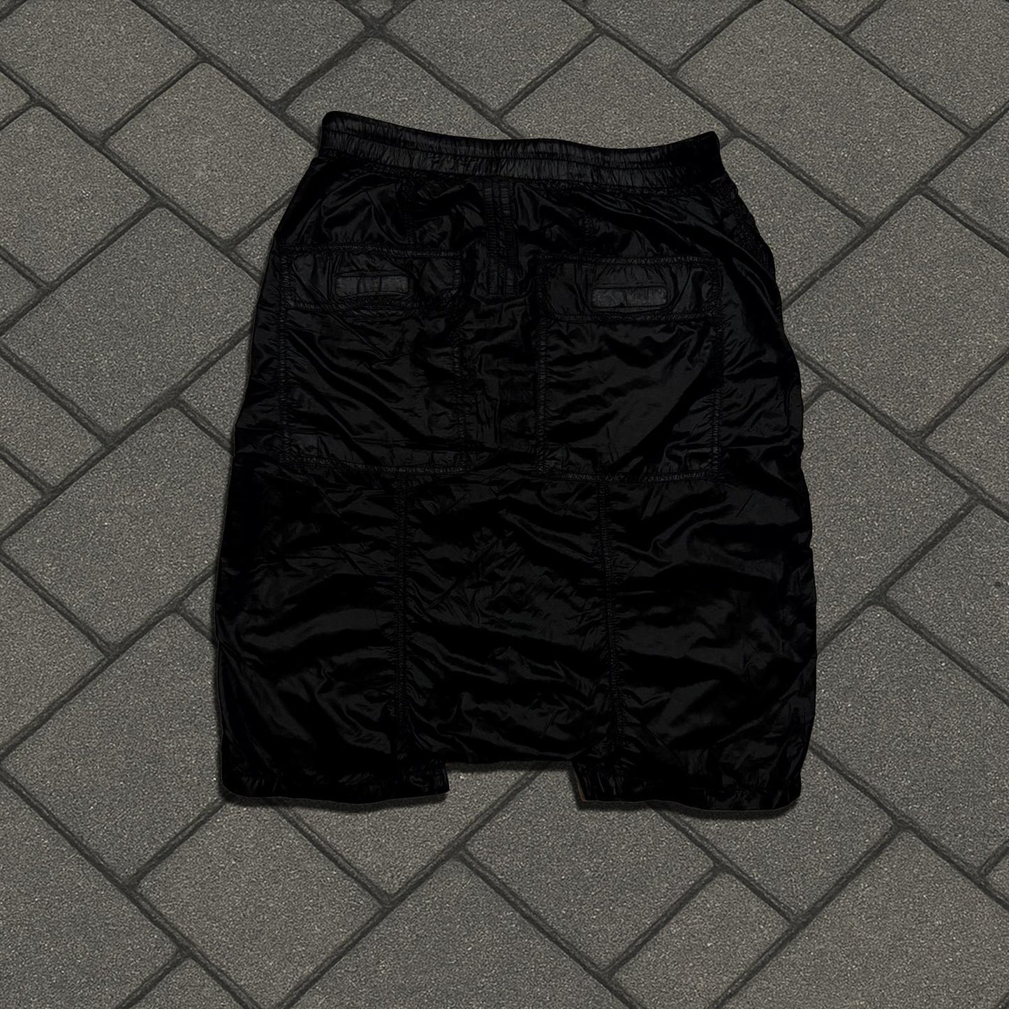 SS15 Rick Owens 'Faun' Black Lightweight Pod Shorts