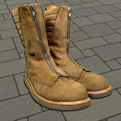 FW11 Rick Owens 'Limo' Brown Mohawk Boots