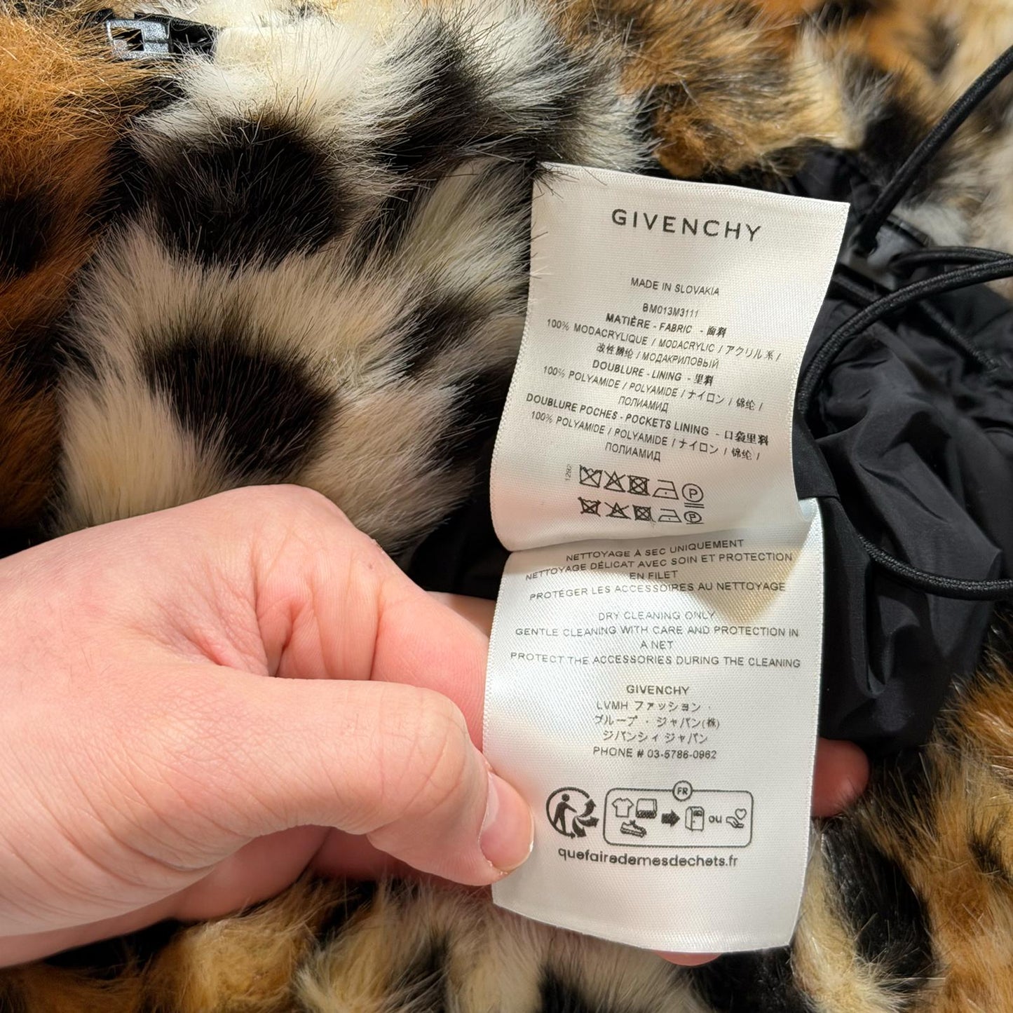 Givenchy Leopard Fur Jacket