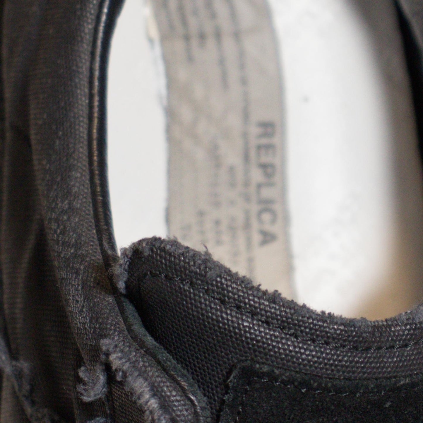 Maison Margiela Black Waxed Gat Sneaker