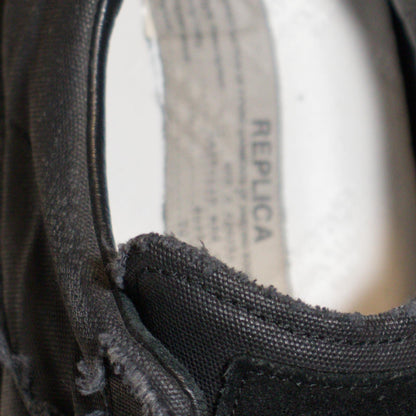 Maison Margiela Black Waxed Gat Sneaker