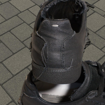 Maison Margiela Black Waxed Gat Sneaker