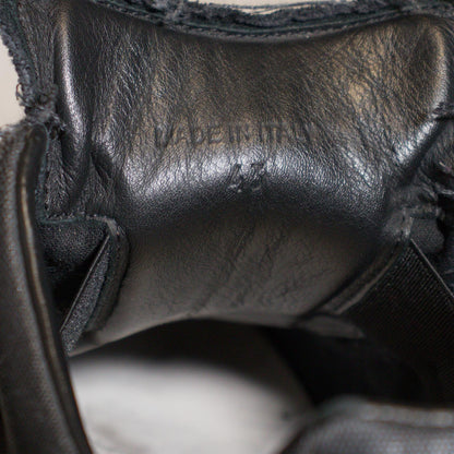 Maison Margiela Black Waxed Gat Sneaker