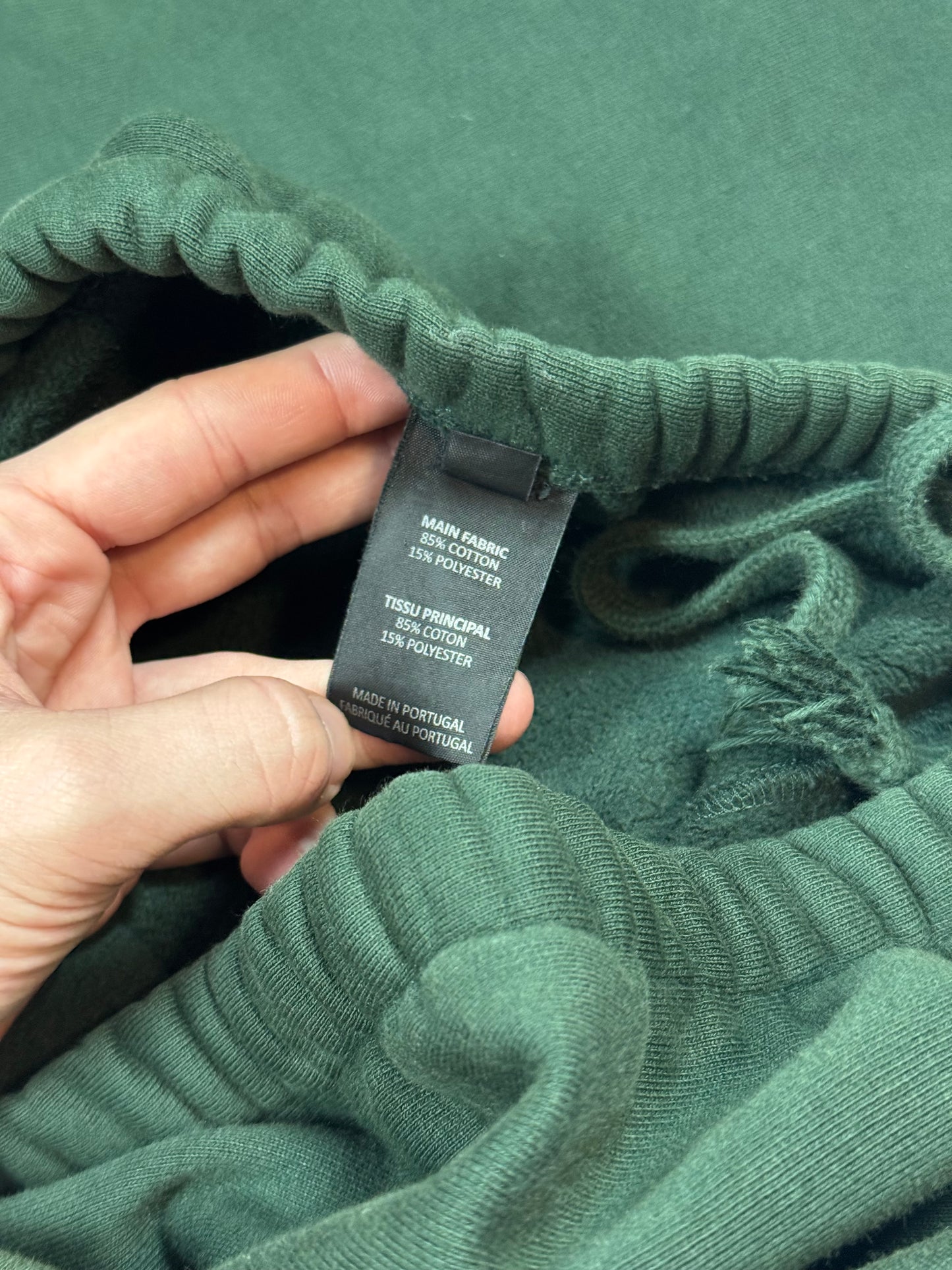 AW19 Vetements Green Spellout Sweatpants