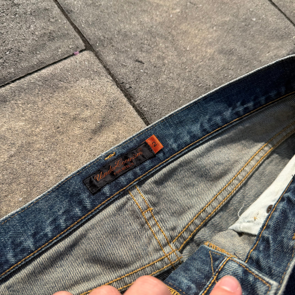 AW05 Undercover Skull Denim