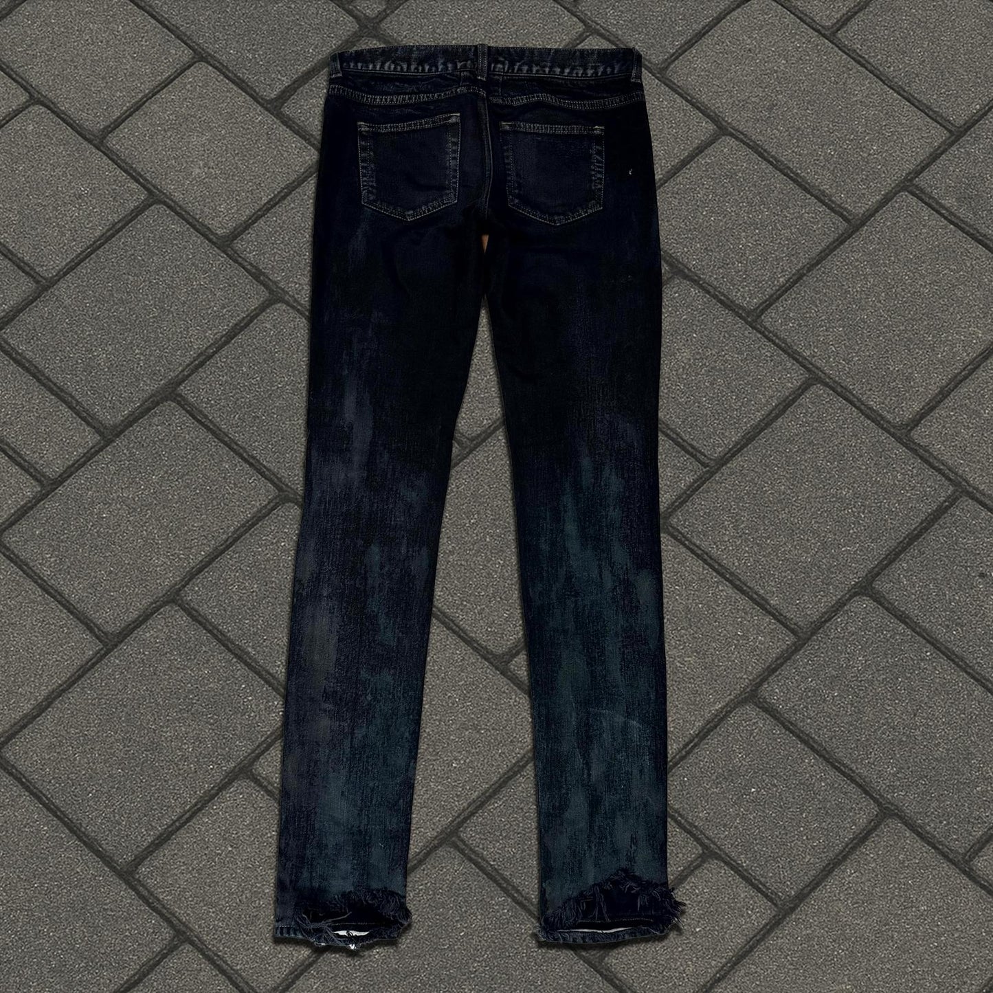 FW13 Saint Laurent Paris Oil Crash D01 Denim