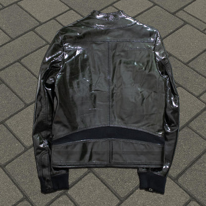 AW08 Dior Homme Patent Leather Napoleon Jacket