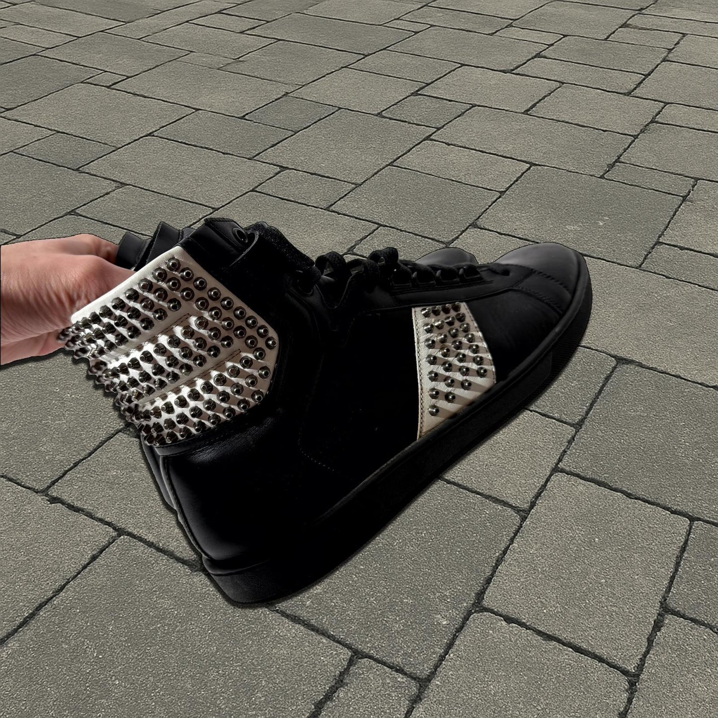 Saint Laurent Paris Studded Sneakers