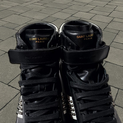Saint Laurent Paris Studded Sneakers