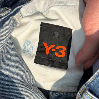 SS05 Yohji Yamamoto Y-3 Adidas 3 Stripe Denim