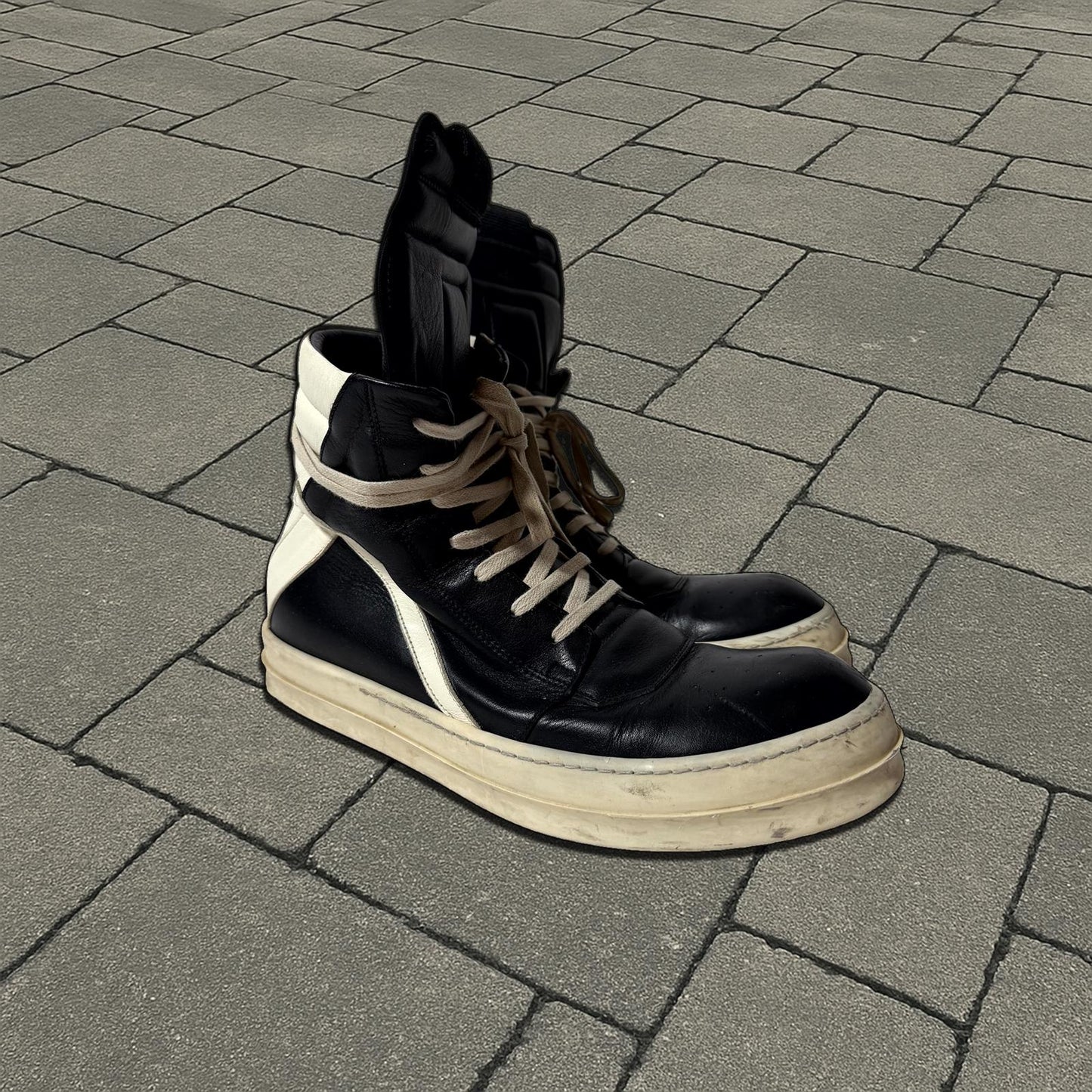 Rick Owens Black Geobasket Sneaker