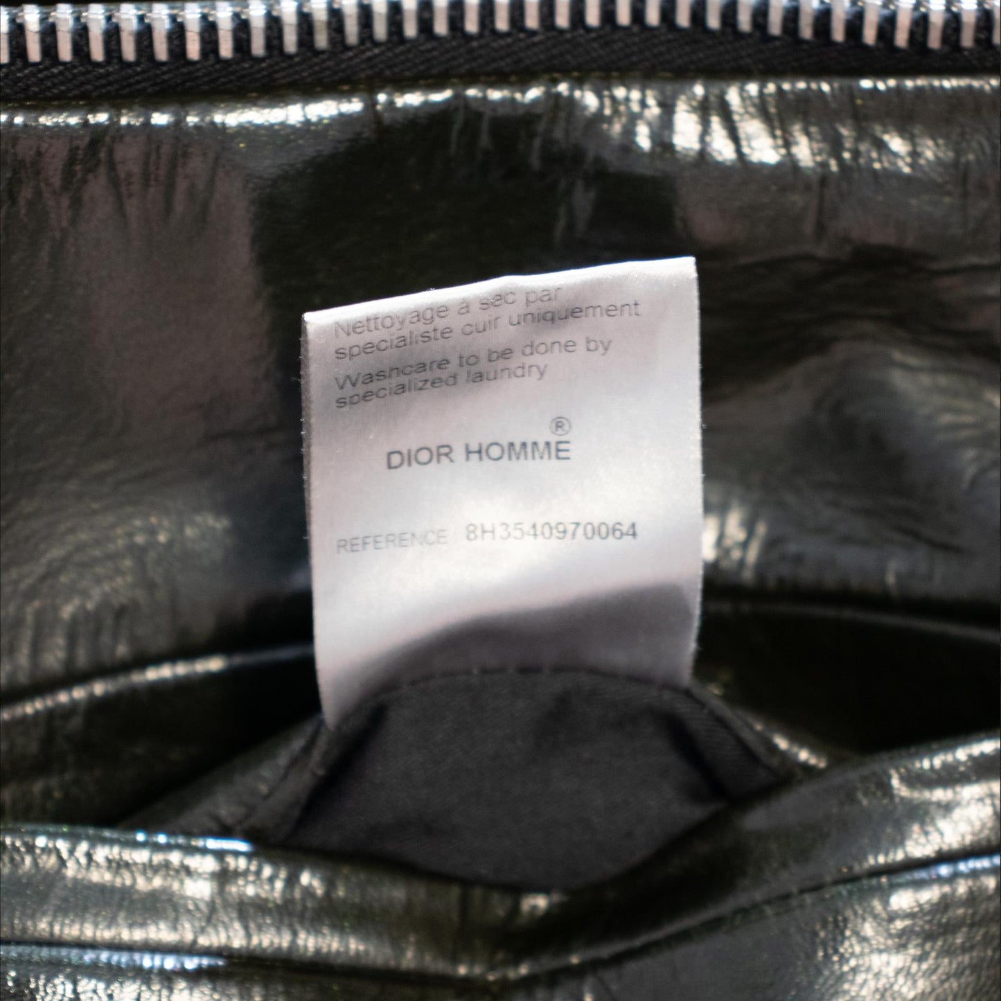 AW08 Dior Homme Patent Leather Napoleon Jacket