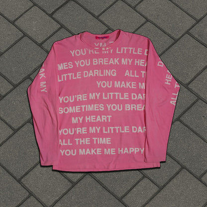 AD2001 Junya Watanabe Pink Poem Longsleeve