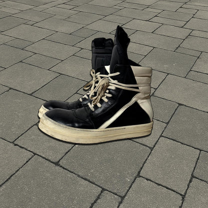 Rick Owens Black Geobasket Sneaker