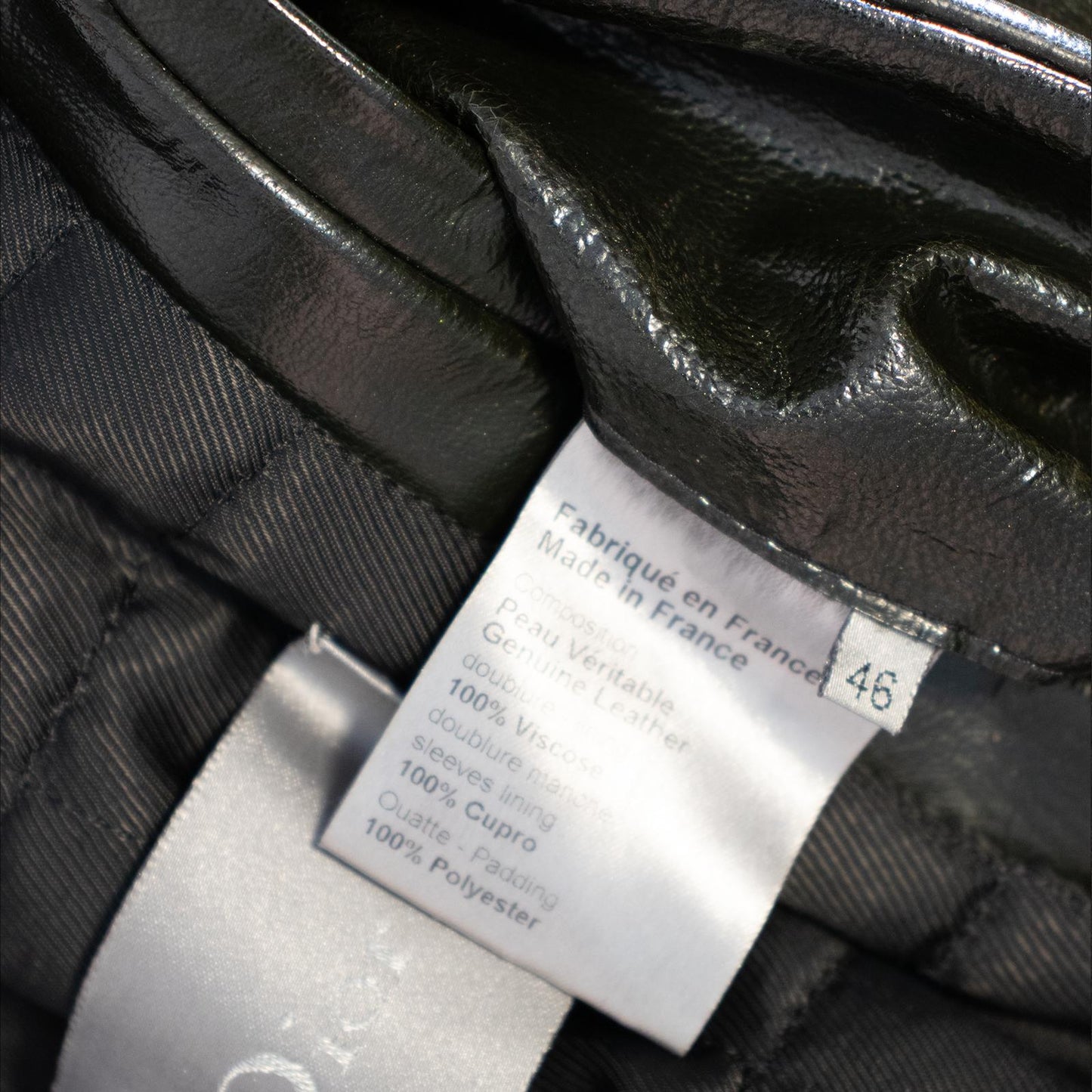 AW08 Dior Homme Patent Leather Napoleon Jacket