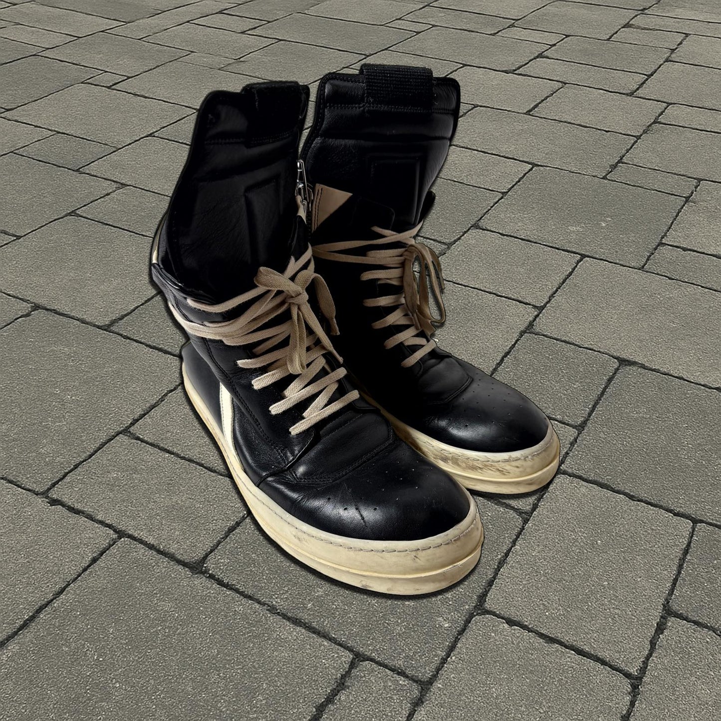 Rick Owens Black Geobasket Sneaker