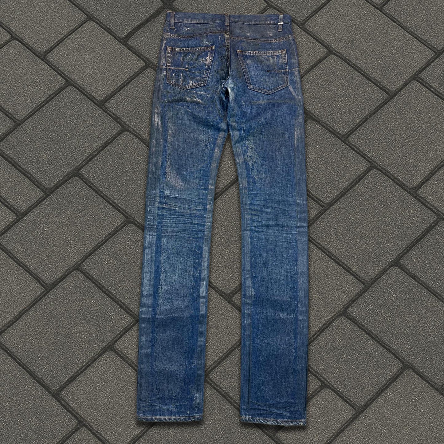 SS07 Dior Homme Blue Waxed Luster Denim