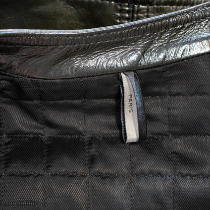 AW08 Dior Homme Patent Leather Napoleon Jacket