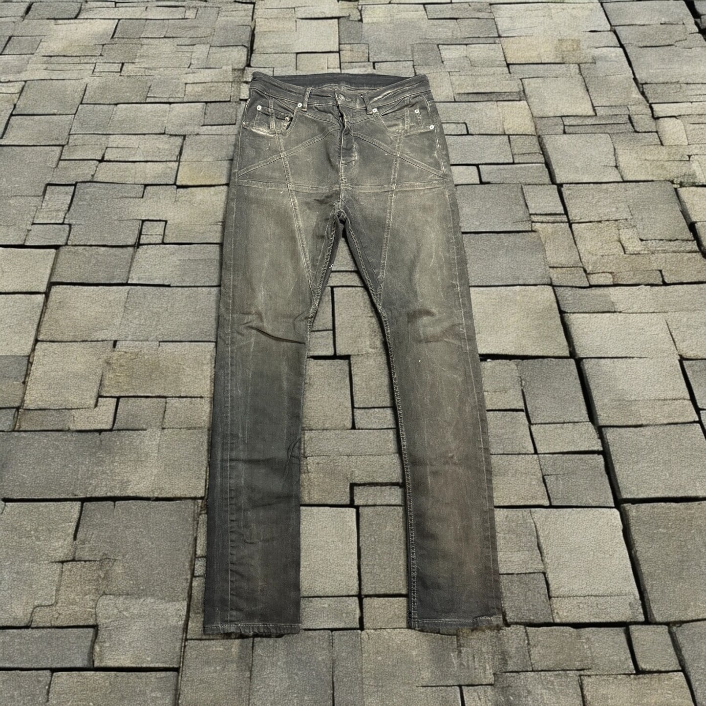 Rick Owens Pentagram Detroit Cut Denim