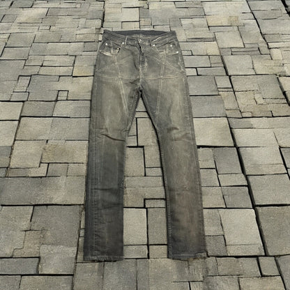 Rick Owens Pentagram Detroit Cut Denim