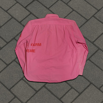 AD2001 Junya Watanabe Pink Poem Button Up